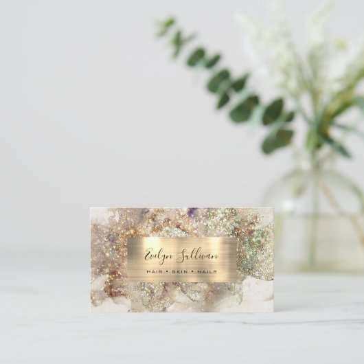 Visitekaartje Waterverf (Staand voorkant)