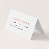 Visitekaartje Waterverf Floral (Achterkant)