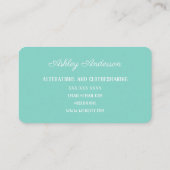 Visitekaartje Waterverf naaddruk naaimachine (Achterkant)