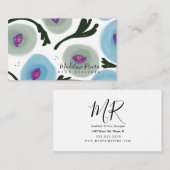 Visitekaartje waterverf papavervormer (Voorkant / Achterkant)