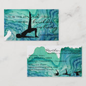 Visitekaartje Waterverf piloot (Voorkant / Achterkant)