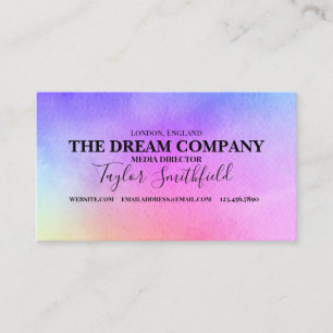 Visitekaartje waterverf schildertype