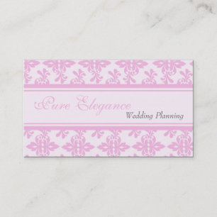 Visitekaartje Wedding Planner Damask Filigree