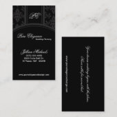 Visitekaartje Wedding Planner Damask Filigree (Voorkant / Achterkant)