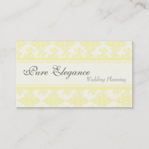 Visitekaartje Wedding Planner Damask Filigree