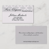 Visitekaartje Wedding Planner Damask Filigree (Voorkant / Achterkant)