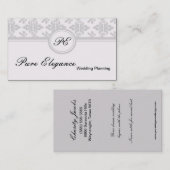 Visitekaartje Wedding Planner Damask Filigree (Voorkant / Achterkant)