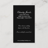 Visitekaartje Wedding Planner Damask Filigree (Achterkant)