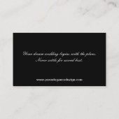 Visitekaartje Wedding Planner Damask Filigree (Achterkant)