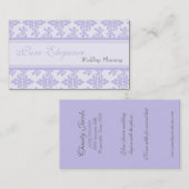 Visitekaartje Wedding Planner Damask Filigree (Voorkant / Achterkant)
