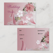 Visitekaartje Wedding Planner Roze (Voorkant / Achterkant)
