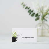 visitekaartje - Wees gratis. (Staand voorkant)