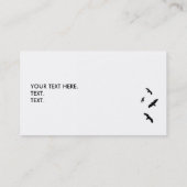 visitekaartje - Wees gratis. (Achterkant)