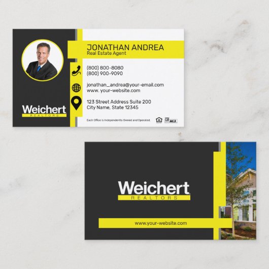 Visitekaartje Weichert Realtors (Voorkant / Achterkant)