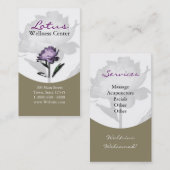 Visitekaartje Wellness, Spa & Beauty Services (Voorkant / Achterkant)