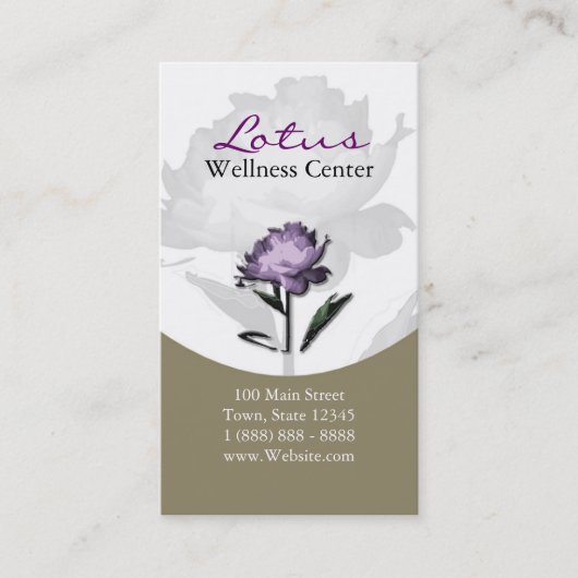 Visitekaartje Wellness, Spa & Beauty Services (Voorkant)