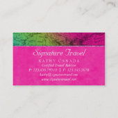 Visitekaartje Wereldkaart Wereldbol (Achterkant)