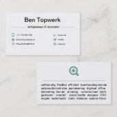 Visitekaartje werkzoekend 1 (Voorkant / Achterkant)