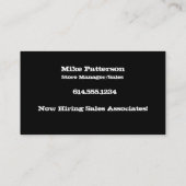 Visitekaartje western land : gebrande ster (Achterkant)