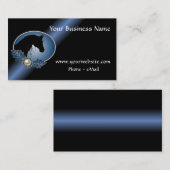 Visitekaartje western paard Silhouette (bewerkt) (Voorkant / Achterkant)