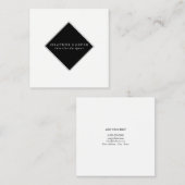 Visitekaartje - White Black Modern (Voorkant / Achterkant)