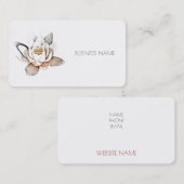 visitekaartje "WHITE LOTUS" (Voorkant / Achterkant)