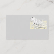 Visitekaartje White Stallion in Motion