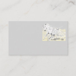 Visitekaartje White Stallion in Motion