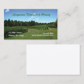 Visitekaartje wijngaarden (Voorkant / Achterkant)