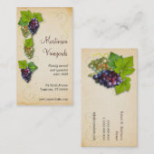 Visitekaartje wijngaarden (Voorkant / Achterkant)
