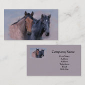 Visitekaartje wilde paarden (Voorkant / Achterkant)