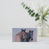 Visitekaartje wilde paarden (Staand voorkant)