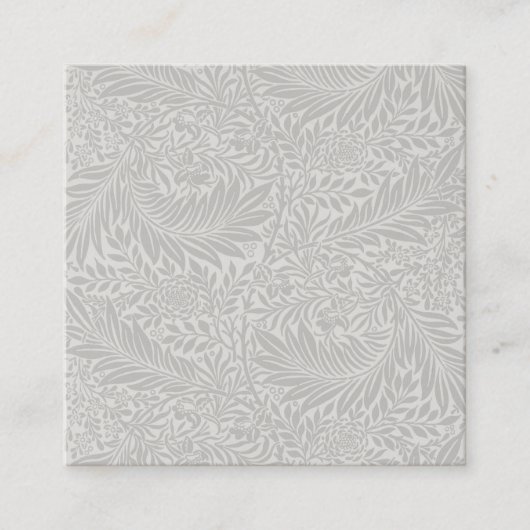 VISITEKAARTJE : WILLIAM MORRIS : LARKSPUR (Voorkant)