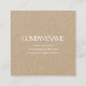 VISITEKAARTJE : WILLIAM MORRIS : LARKSPUR (Achterkant)