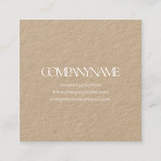 VISITEKAARTJE : WILLIAM MORRIS : LARKSPUR (Achterkant)