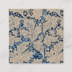 Visitekaartje: WILLIAM MORRIS : WALLFLOWER Vierkante Visitekaartje