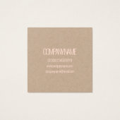 VISITEKAARTJE : WILLIAM MORRIS : WILD TULIP (Achterkant)