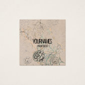 VISITEKAARTJE : WILLIAM MORRIS : WILD TULIP (Voorkant)