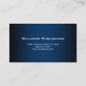 visitekaartje "Williams Publishing" (Achterkant)