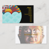 Visitekaartje , windenergie en boeddha (Voorkant / Achterkant)