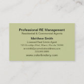 Visitekaartje Windows en Leaves (Achterkant)