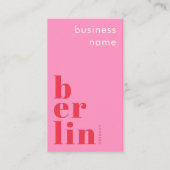 Visitekaartje winkel Berlijn Duitsland (Voorkant)