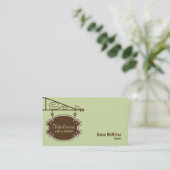 Visitekaartje Winkelteken - Beeldgroen (Staand voorkant)