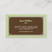 Visitekaartje Winkelteken - Beeldgroen (Achterkant)