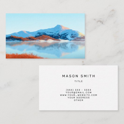 Visitekaartje wintervakantie (Voorkant / Achterkant)