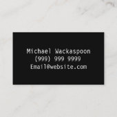 visitekaartje wiskunde (Achterkant)