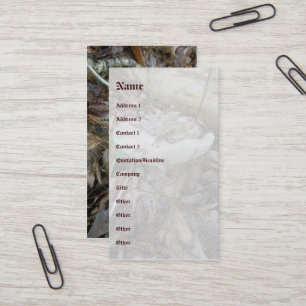 Visitekaartje Witte paddenstoel Coördinerende item