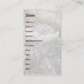 Visitekaartje Witte paddenstoel Coördinerende item (Voorkant)