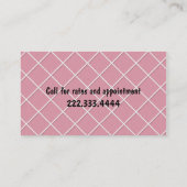 Visitekaartje Witte porseleinen (Achterkant)