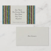 Visitekaartje wolweefsel-effect textiel (Voorkant / Achterkant)